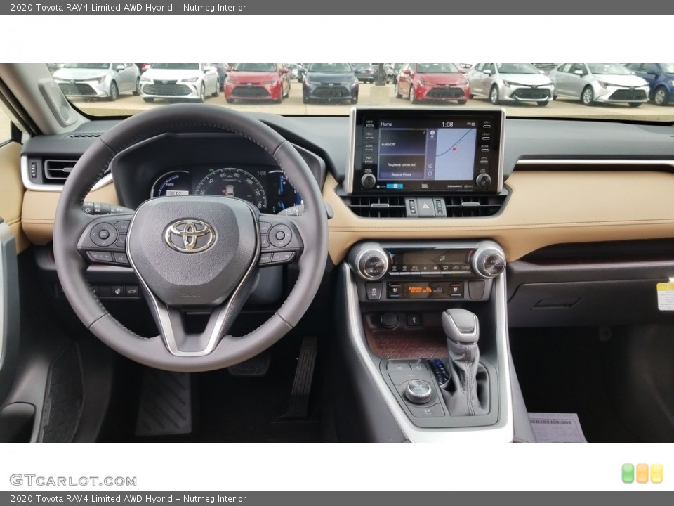 Nutmeg Interior Dashboard for the 2020 Toyota RAV4 Limited AWD Hybrid #138884453