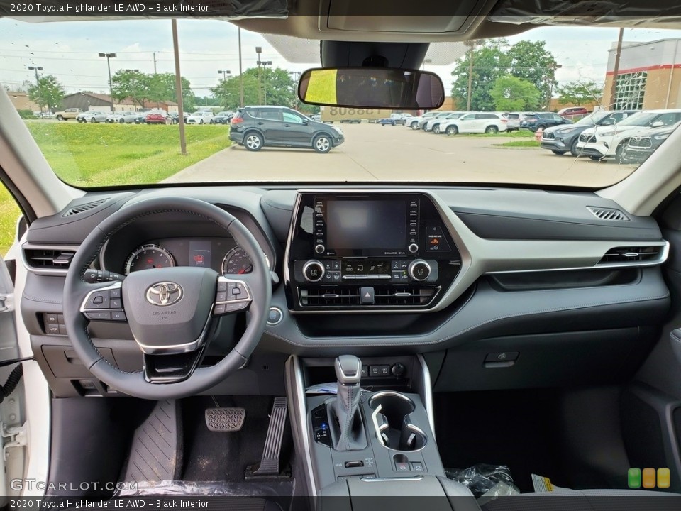 Black Interior Dashboard for the 2020 Toyota Highlander LE AWD #138887264