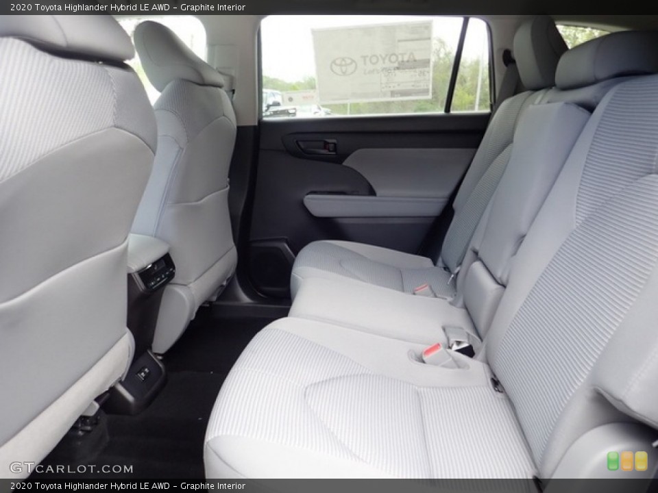 Graphite Interior Rear Seat for the 2020 Toyota Highlander Hybrid LE AWD #138889667
