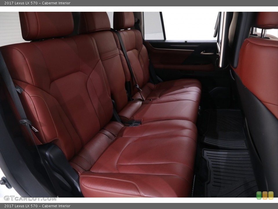 Cabernet Interior Rear Seat for the 2017 Lexus LX 570 #138890774