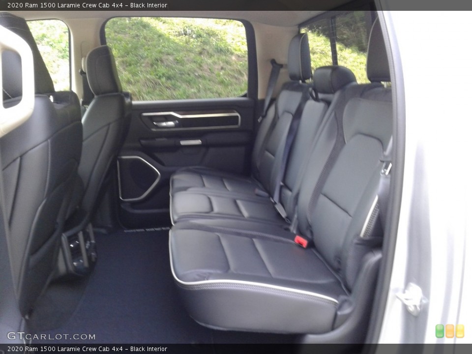 Black Interior Rear Seat for the 2020 Ram 1500 Laramie Crew Cab 4x4 #138890996