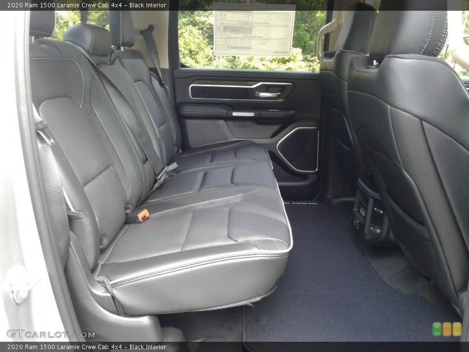 Black Interior Rear Seat for the 2020 Ram 1500 Laramie Crew Cab 4x4 #138891044