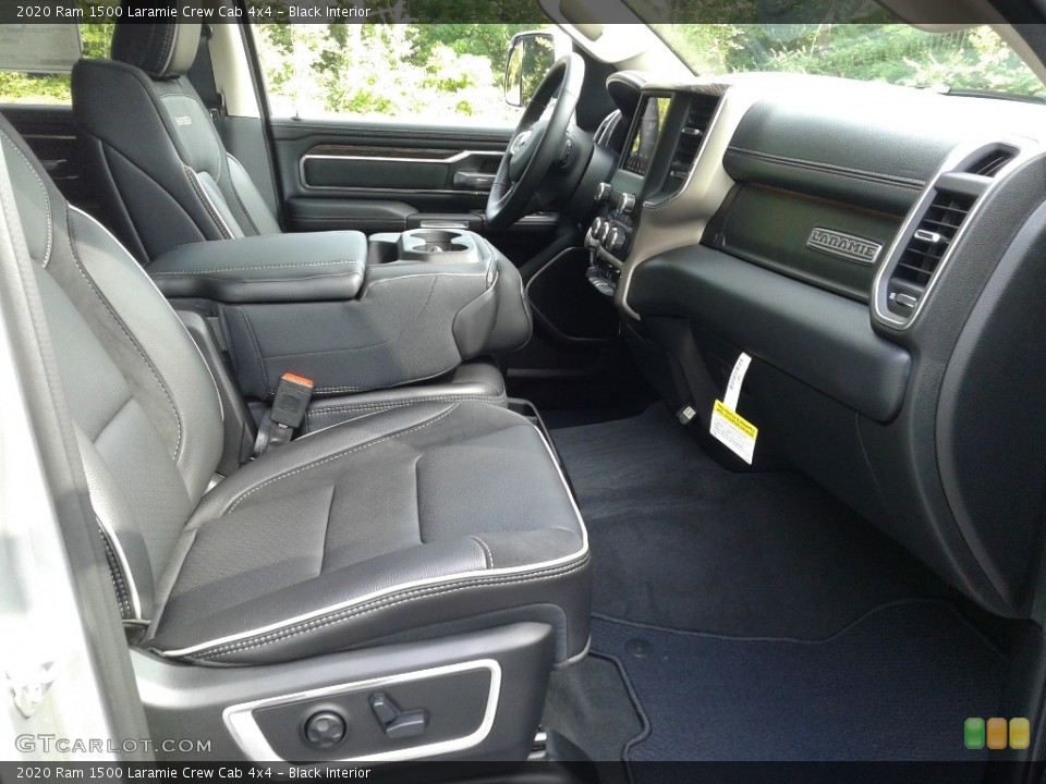 Black Interior Front Seat for the 2020 Ram 1500 Laramie Crew Cab 4x4 #138891077