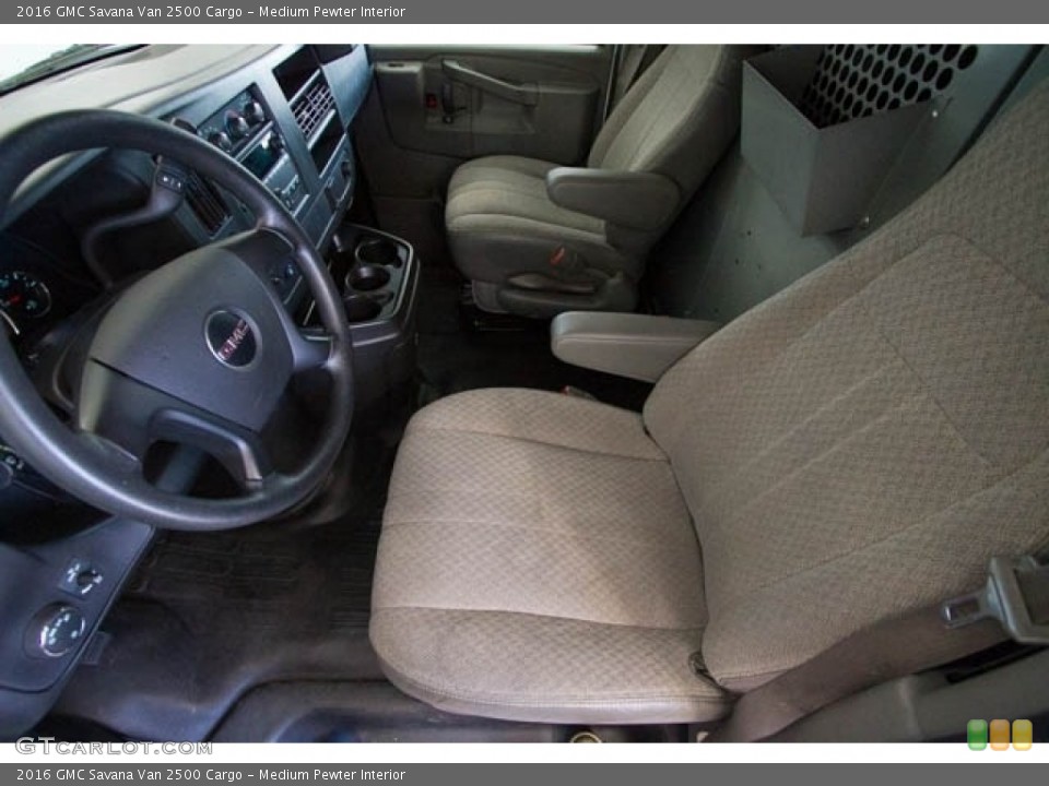 Medium Pewter Interior Front Seat for the 2016 GMC Savana Van 2500 Cargo #138891278