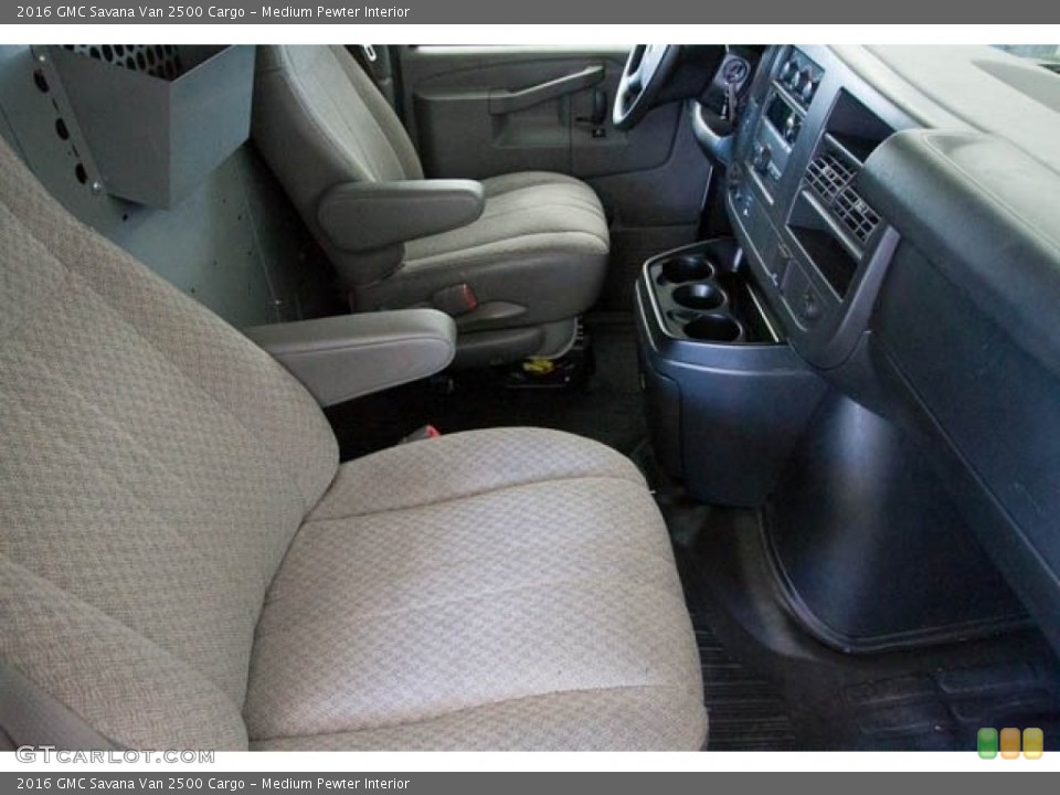 Medium Pewter Interior Front Seat for the 2016 GMC Savana Van 2500 Cargo #138891641