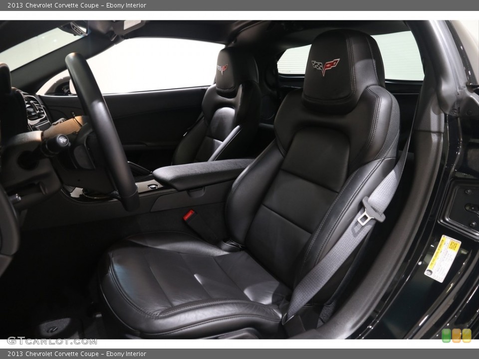 Ebony Interior Front Seat for the 2013 Chevrolet Corvette Coupe #138891725