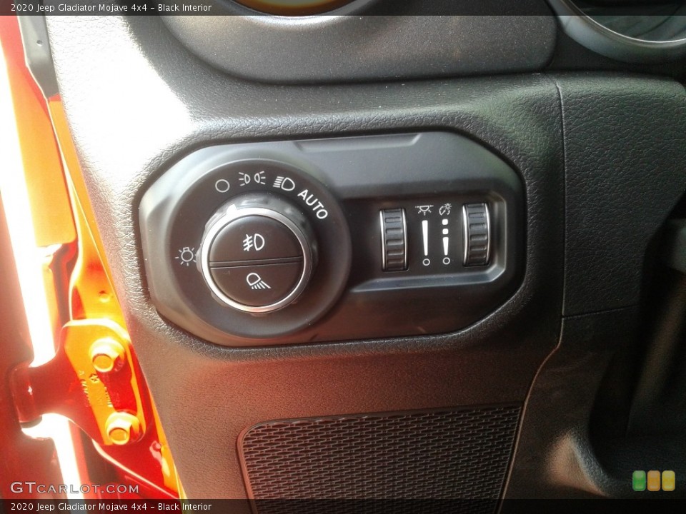 Black Interior Controls for the 2020 Jeep Gladiator Mojave 4x4 #138891818