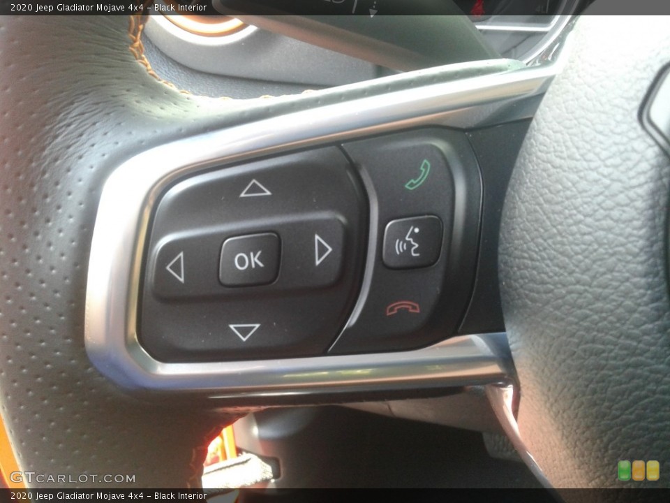 Black Interior Steering Wheel for the 2020 Jeep Gladiator Mojave 4x4 #138891863
