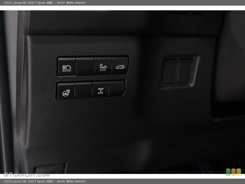 Arctic White Interior Controls for the 2020 Lexus NX 300 F Sport AWD #138894622