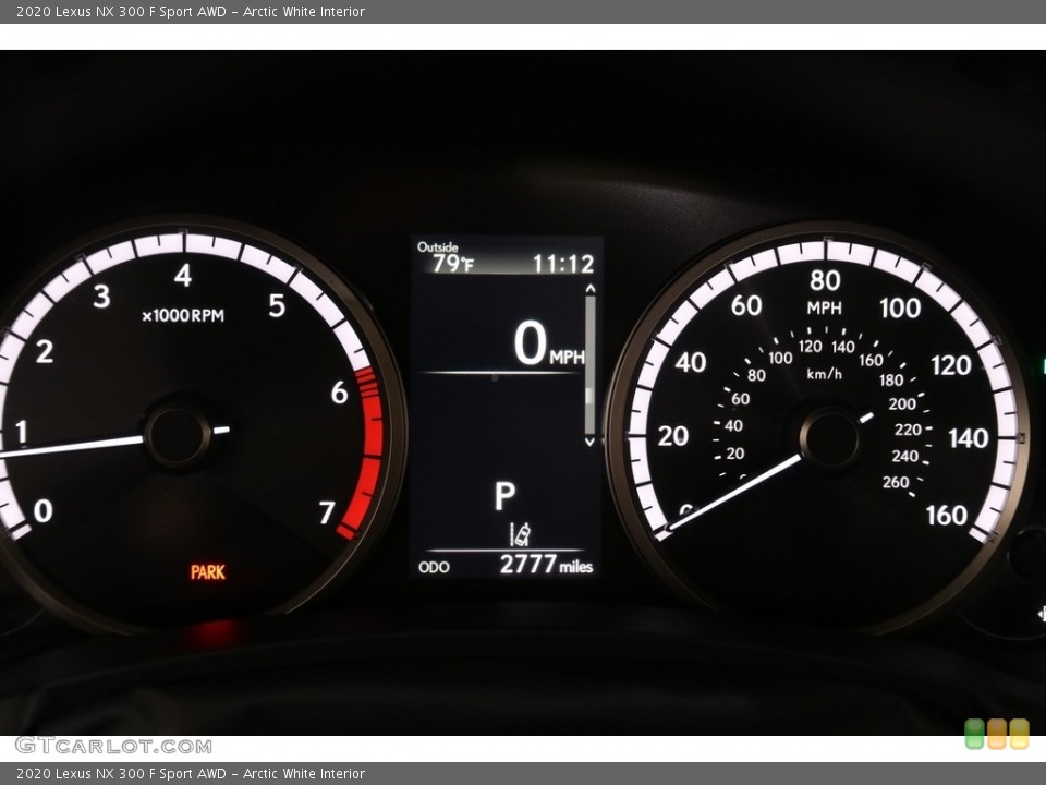 Arctic White Interior Gauges for the 2020 Lexus NX 300 F Sport AWD #138894701