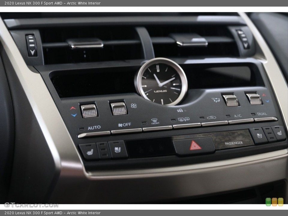 Arctic White Interior Controls for the 2020 Lexus NX 300 F Sport AWD #138894962