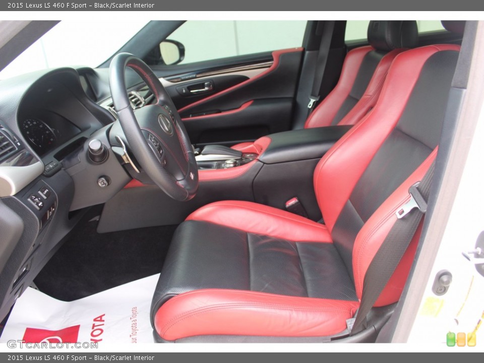 Black/Scarlet Interior Photo for the 2015 Lexus LS 460 F Sport #138895248