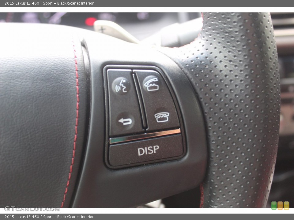 Black/Scarlet Interior Steering Wheel for the 2015 Lexus LS 460 F Sport #138895292