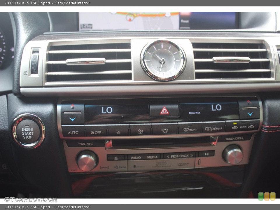 Black/Scarlet Interior Controls for the 2015 Lexus LS 460 F Sport #138895382