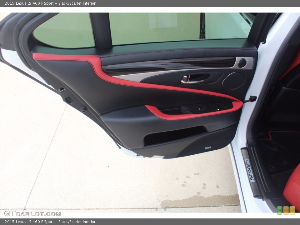 Black/Scarlet Interior Door Panel for the 2015 Lexus LS 460 F Sport #138895454