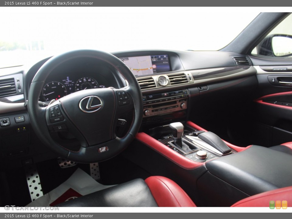 Black/Scarlet Interior Dashboard for the 2015 Lexus LS 460 F Sport #138895502