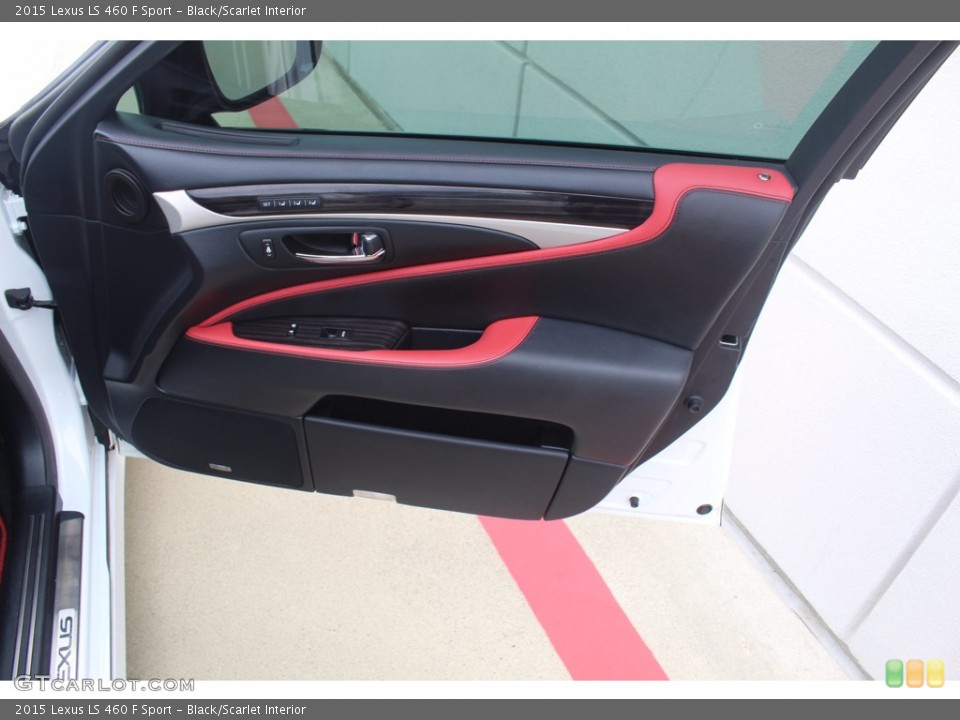 Black/Scarlet Interior Door Panel for the 2015 Lexus LS 460 F Sport #138895631