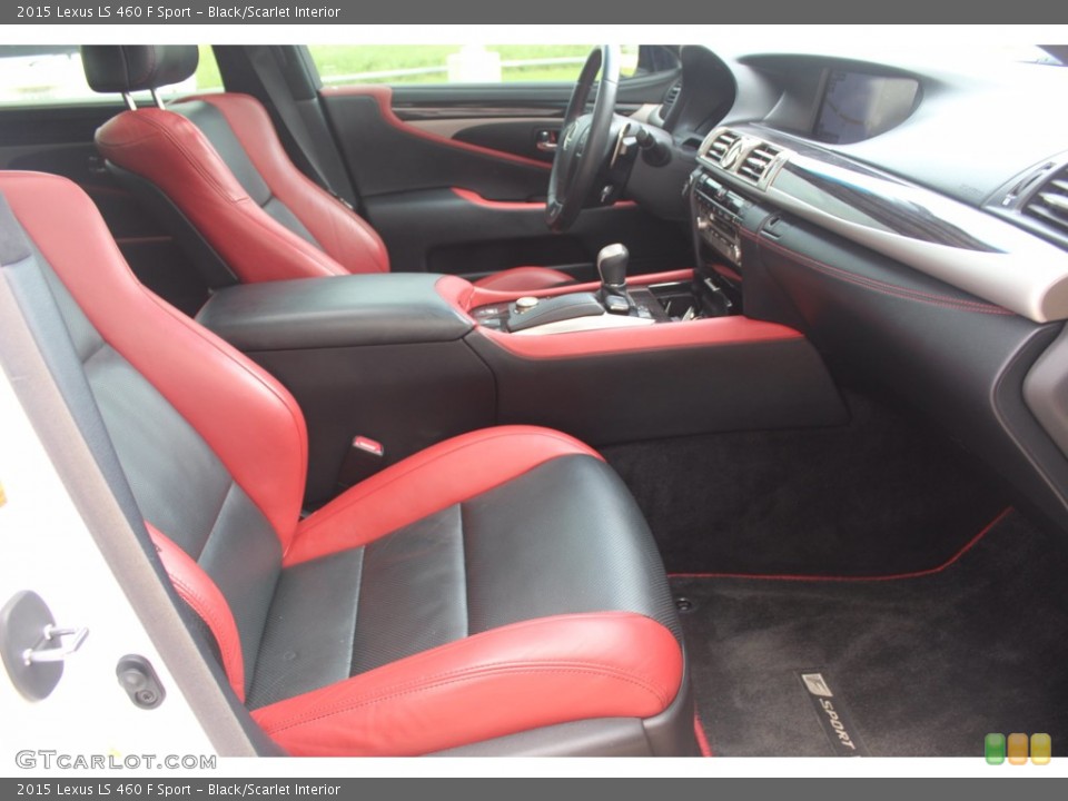 Black/Scarlet 2015 Lexus LS Interiors