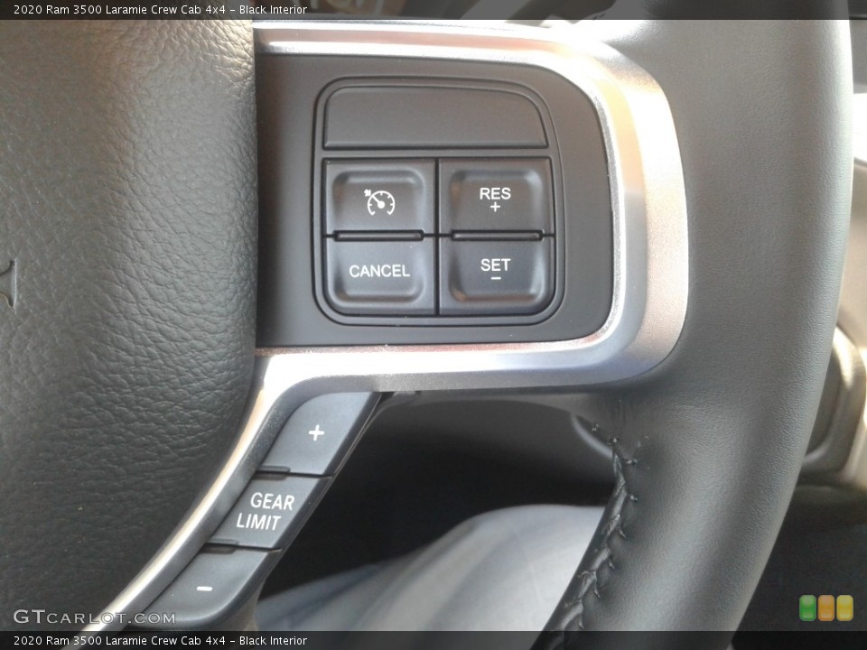Black Interior Steering Wheel for the 2020 Ram 3500 Laramie Crew Cab 4x4 #138898337