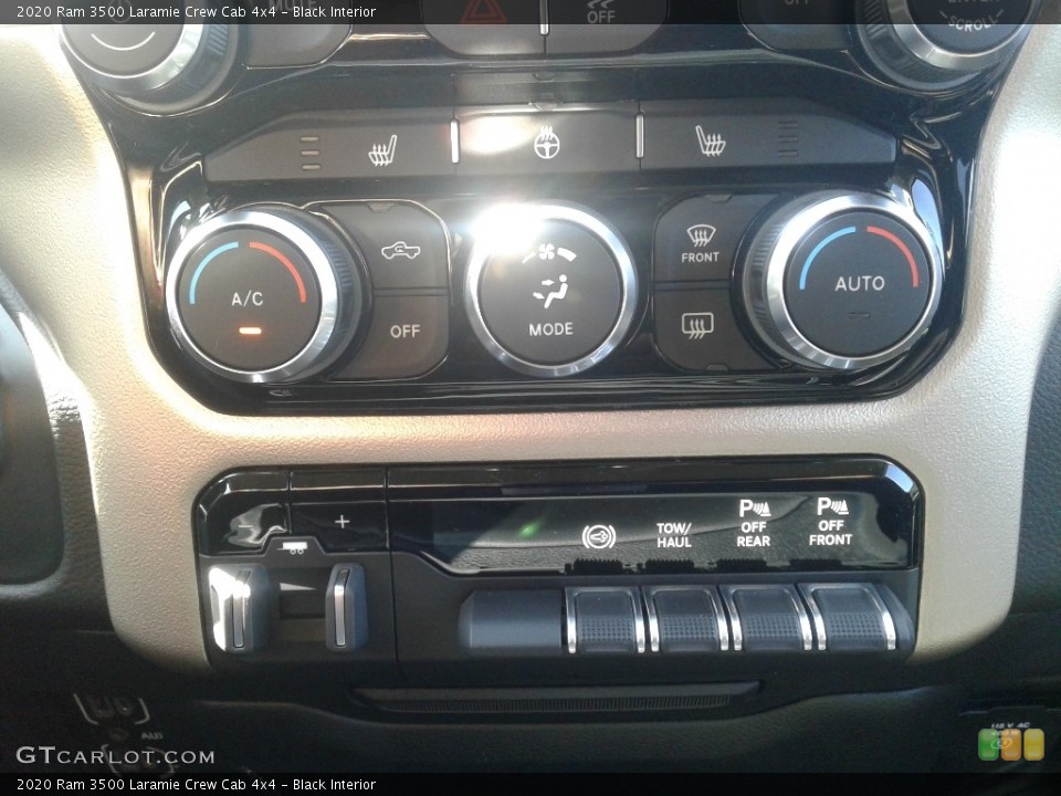Black Interior Controls for the 2020 Ram 3500 Laramie Crew Cab 4x4 #138898457