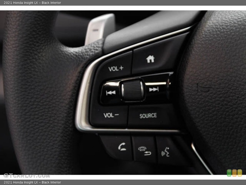 Black Interior Steering Wheel for the 2021 Honda Insight LX #138899693