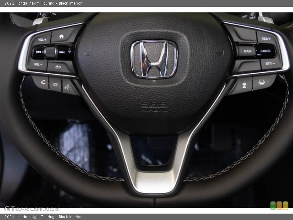 Black Interior Steering Wheel for the 2021 Honda Insight Touring #138900359