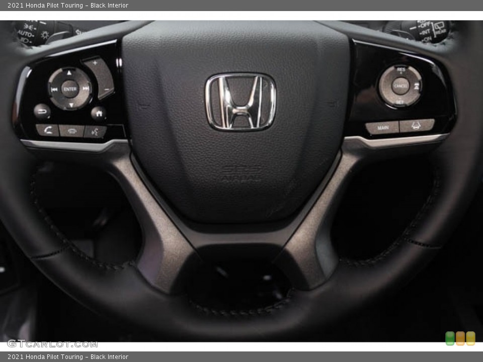 Black Interior Steering Wheel for the 2021 Honda Pilot Touring #138901049