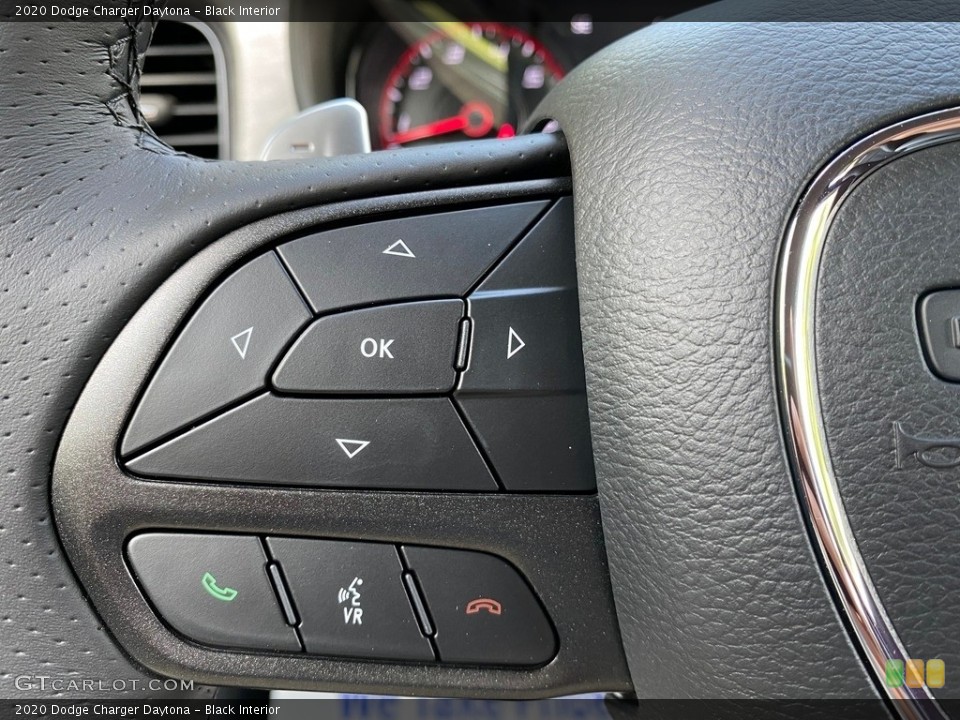 Black Interior Steering Wheel for the 2020 Dodge Charger Daytona #138901085