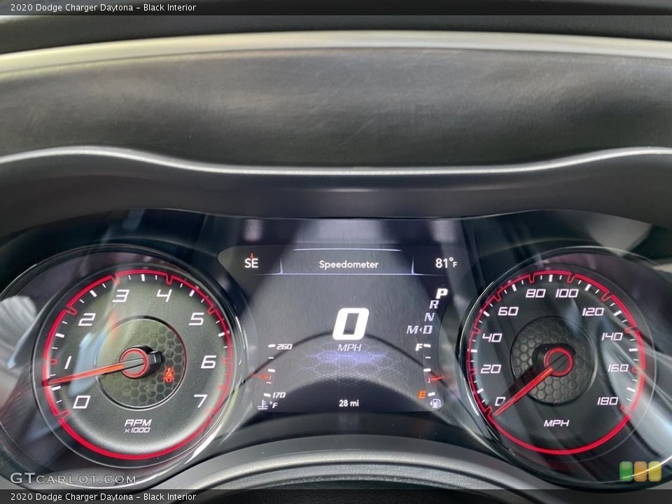Black Interior Gauges for the 2020 Dodge Charger Daytona #138901133