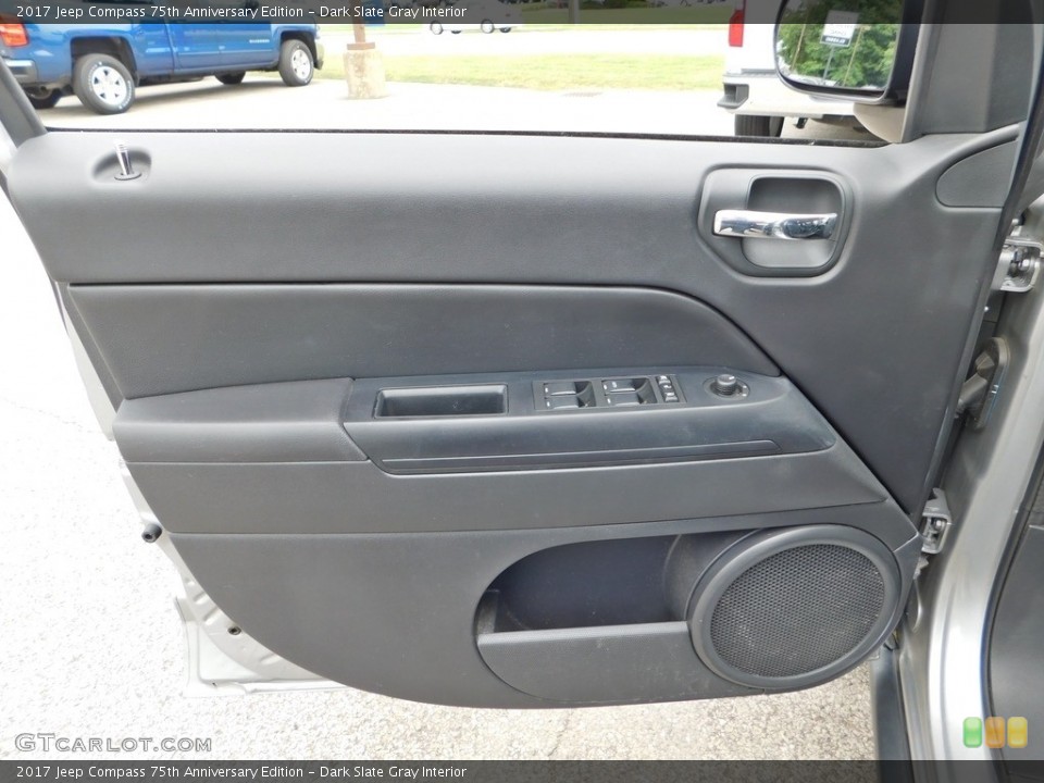 Dark Slate Gray Interior Door Panel for the 2017 Jeep Compass 75th Anniversary Edition #138902162