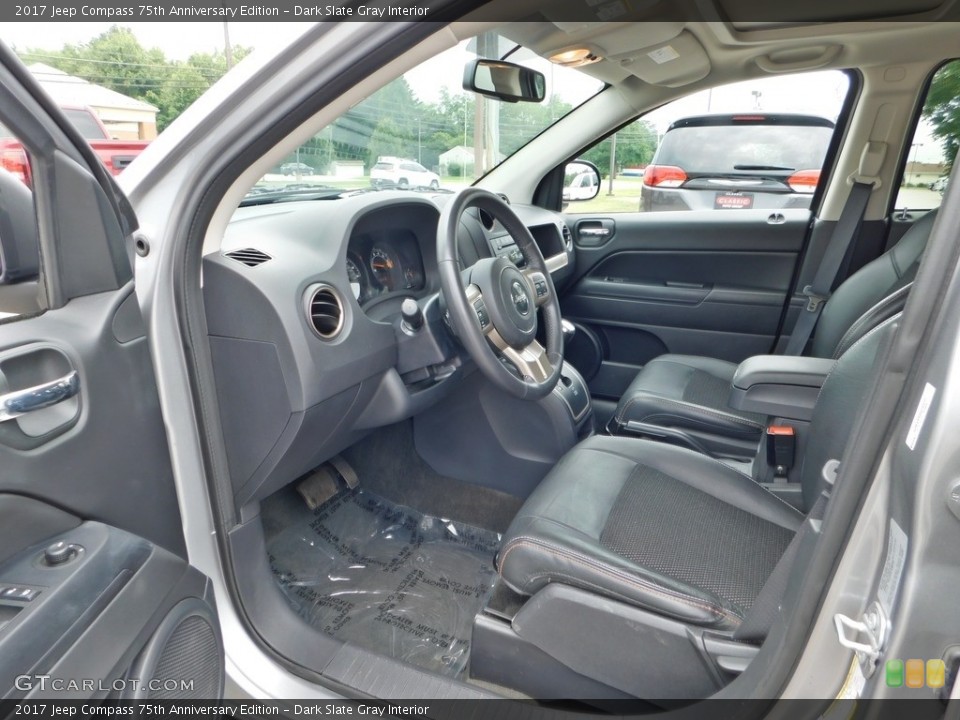 Dark Slate Gray Interior Front Seat for the 2017 Jeep Compass 75th Anniversary Edition #138902210
