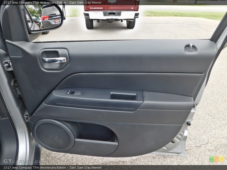 Dark Slate Gray Interior Door Panel for the 2017 Jeep Compass 75th Anniversary Edition #138902357