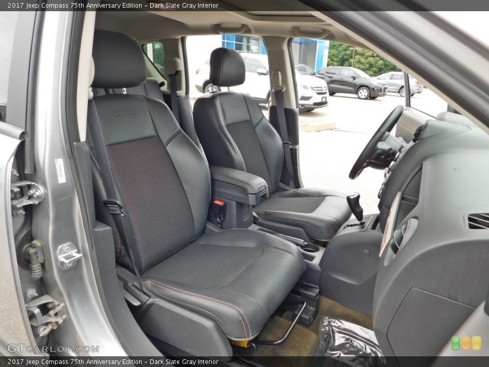 Dark Slate Gray Interior Front Seat for the 2017 Jeep Compass 75th Anniversary Edition #138902381