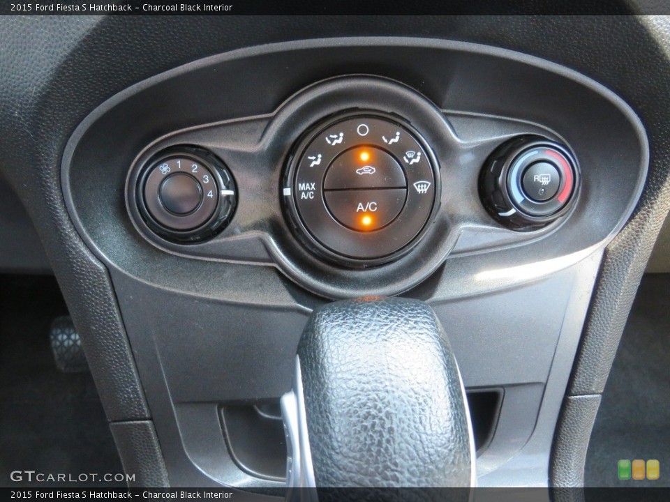 Charcoal Black Interior Controls for the 2015 Ford Fiesta S Hatchback #138906959