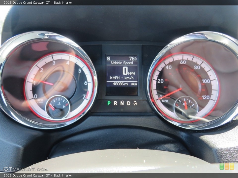 Black Interior Gauges for the 2018 Dodge Grand Caravan GT #138913403