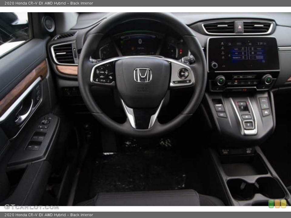 Black Interior Dashboard for the 2020 Honda CR-V EX AWD Hybrid #138914487