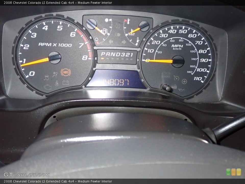Medium Pewter Interior Gauges for the 2008 Chevrolet Colorado LS Extended Cab 4x4 #138915155