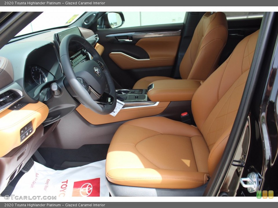 Glazed Caramel Interior Front Seat for the 2020 Toyota Highlander Platinum #138921068