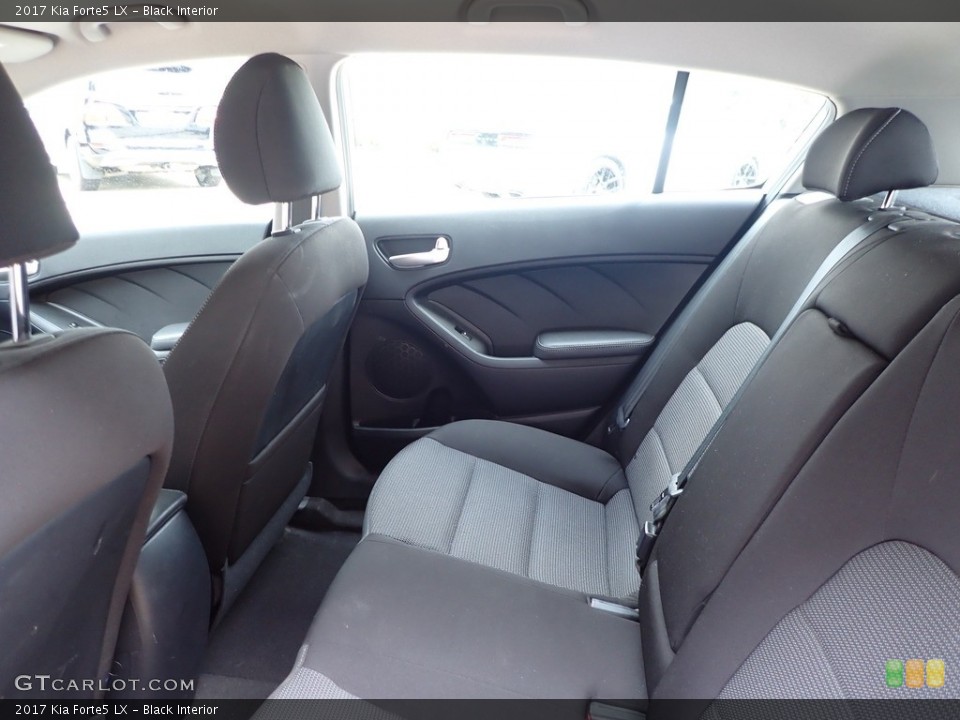 Black Interior Rear Seat for the 2017 Kia Forte5 LX #138922052