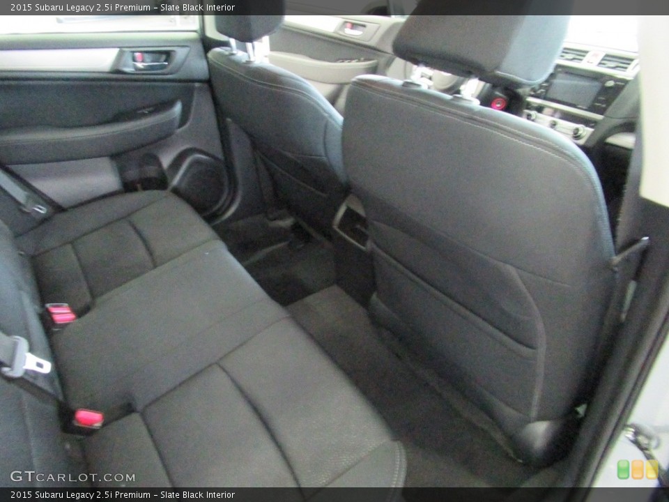 Slate Black Interior Rear Seat for the 2015 Subaru Legacy 2.5i Premium #138924281