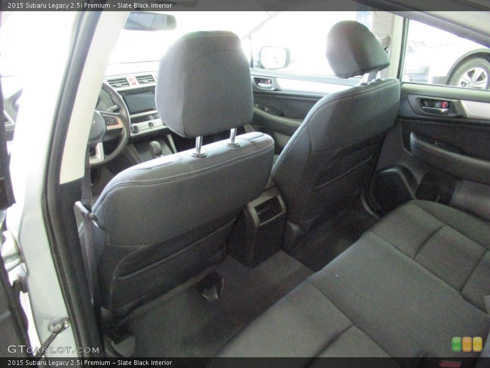 Slate Black Interior Rear Seat for the 2015 Subaru Legacy 2.5i Premium #138924380