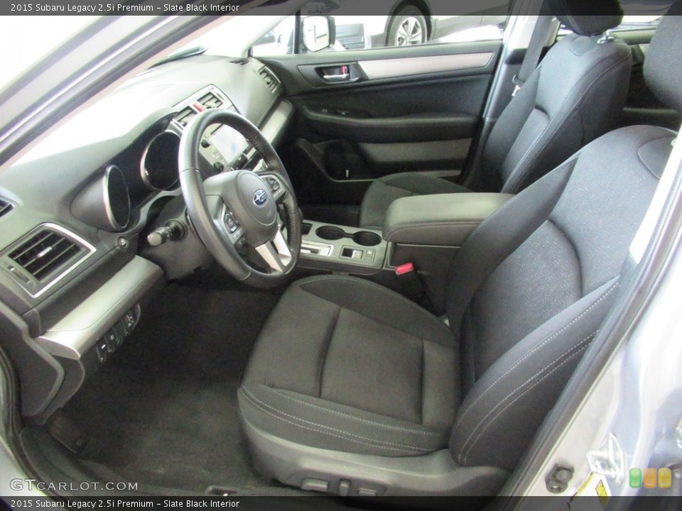 Slate Black Interior Front Seat for the 2015 Subaru Legacy 2.5i Premium #138924455
