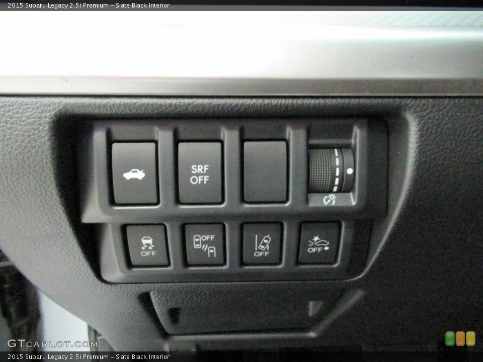 Slate Black Interior Controls for the 2015 Subaru Legacy 2.5i Premium #138924473