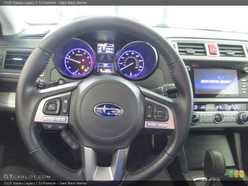 Slate Black Interior Steering Wheel for the 2015 Subaru Legacy 2.5i Premium #138924497