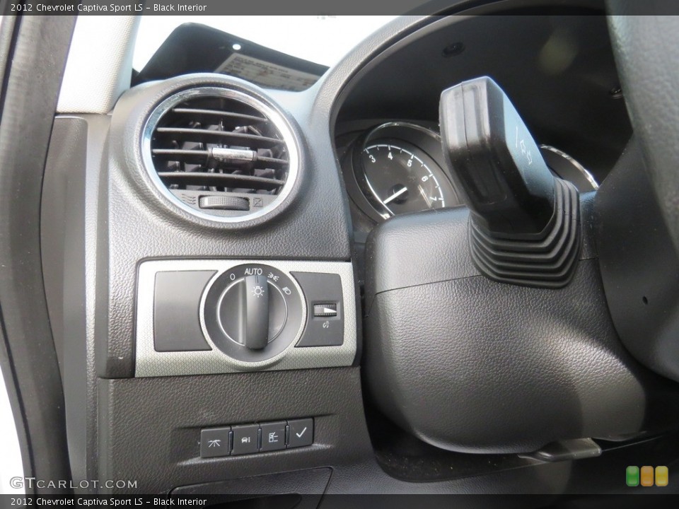 Black Interior Controls for the 2012 Chevrolet Captiva Sport LS #138929291