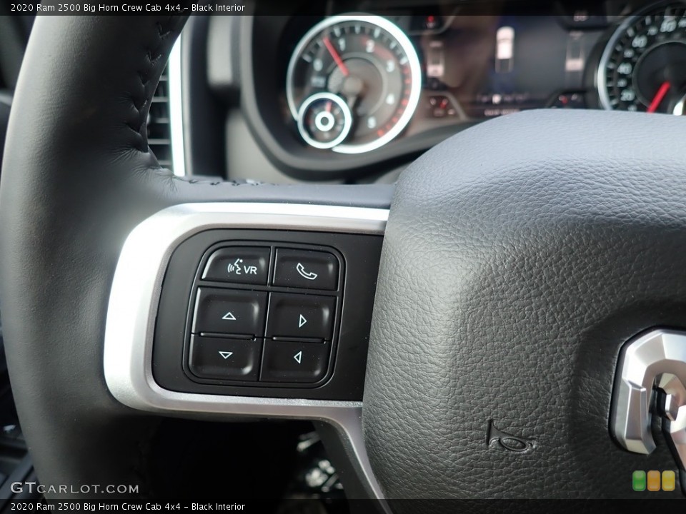 Black Interior Steering Wheel for the 2020 Ram 2500 Big Horn Crew Cab 4x4 #138931631