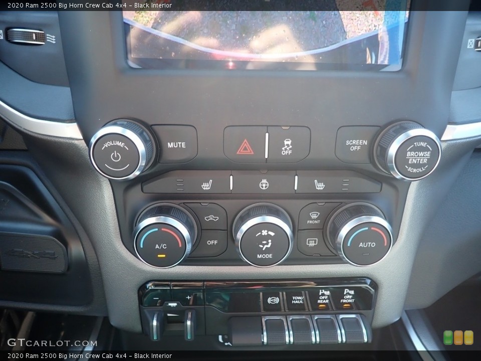 Black Interior Controls for the 2020 Ram 2500 Big Horn Crew Cab 4x4 #138932438