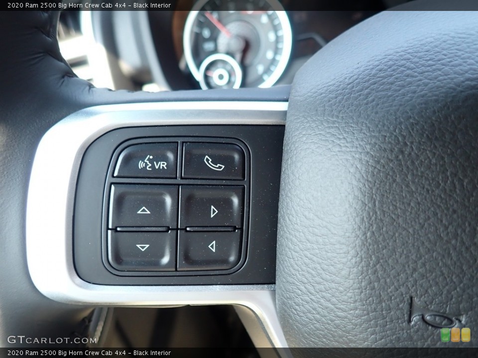 Black Interior Steering Wheel for the 2020 Ram 2500 Big Horn Crew Cab 4x4 #138933131