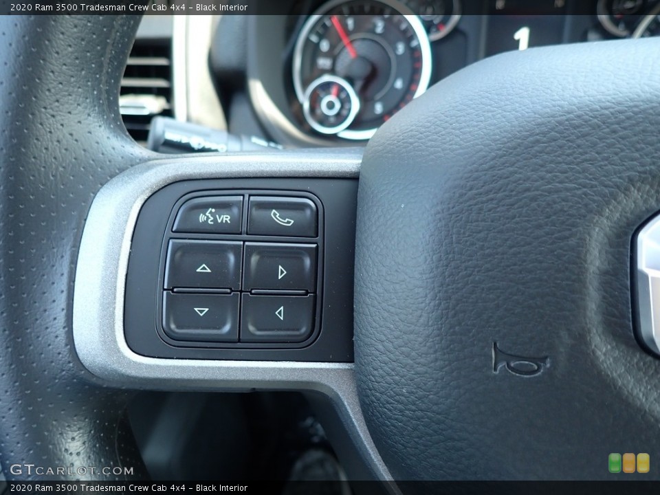 Black Interior Steering Wheel for the 2020 Ram 3500 Tradesman Crew Cab 4x4 #138934340
