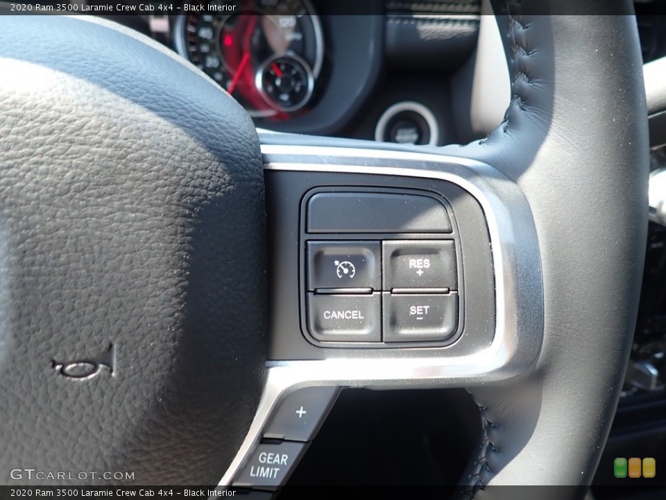 Black Interior Steering Wheel for the 2020 Ram 3500 Laramie Crew Cab 4x4 #138934652